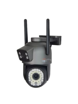 PNI IP593 videobewakingscamera, draadloos, met IP, dubbele lens, 3 x 3 MP