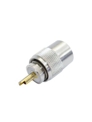 PNI PL259-stekker voor RG58-kabel, gouden centrale pin 9 mm