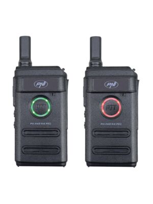 Kit van 2 draagbare radiostations PNI PMR R10 PRO, 446MHz, 0,5W, 16 programmeerbare kanalen, 16 PMR en 50 CTCSS en 104 DCS-tonen