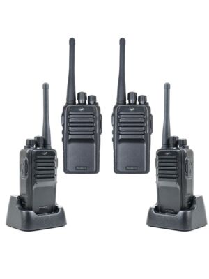 Kit van 4 draagbare radiostations PNI PMR R15 0,5W, 16 programmeerbare kanalen, 16 PMR en tonen 50 CTCSS en 104 DCS, ASQ, TOT, m