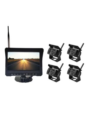 PNI TRK504 draadloze videobewakingskit voor vrachtwagen DVR met LCD-monitor en 4 camera's