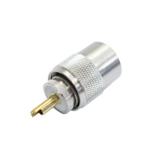 PNI PL259-stekker voor RG58-kabel, gouden centrale pin 9 mm