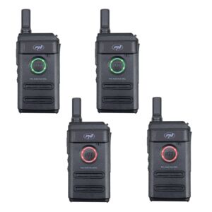 Kit van 4 draagbare radiostations PNI PMR R10 PRO, 446MHz, 0,5W, 16 programmeerbare kanalen, 16 PMR en 50 CTCSS en 104 DCS-tonen