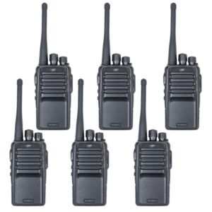 Kit van 6 draagbare radiostations PNI PMR R15 0,5W, 16 programmeerbare kanalen, 16 PMR en tonen 50 CTCSS en 104 DCS, ASQ, TOT, m