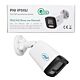 Videobewakingscamera PNI IP515J POE, rond 5MP, 2,8 mm, voor buitengebruik, bidirectionele audio, wit Fotobeschrijving