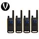 Motorola TALKABOUT T82 Extreme Quad draagbare PMR-radiokit set met 4 stuks + Gift Sticky Pad Cav